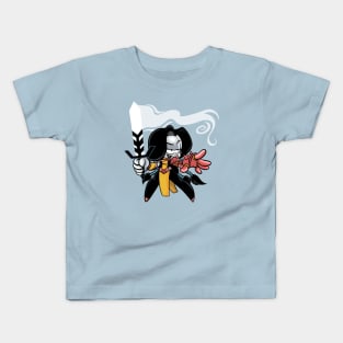 Metal warrior princess Kids T-Shirt